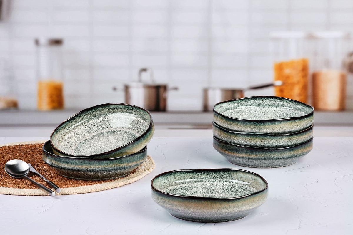 Assiette creuse GENESIS Ø21cm - 6 pièces - Terre