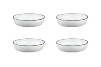 Assiette creuse PURE Ø21,5cm - 4 pièces - Blanc Neige