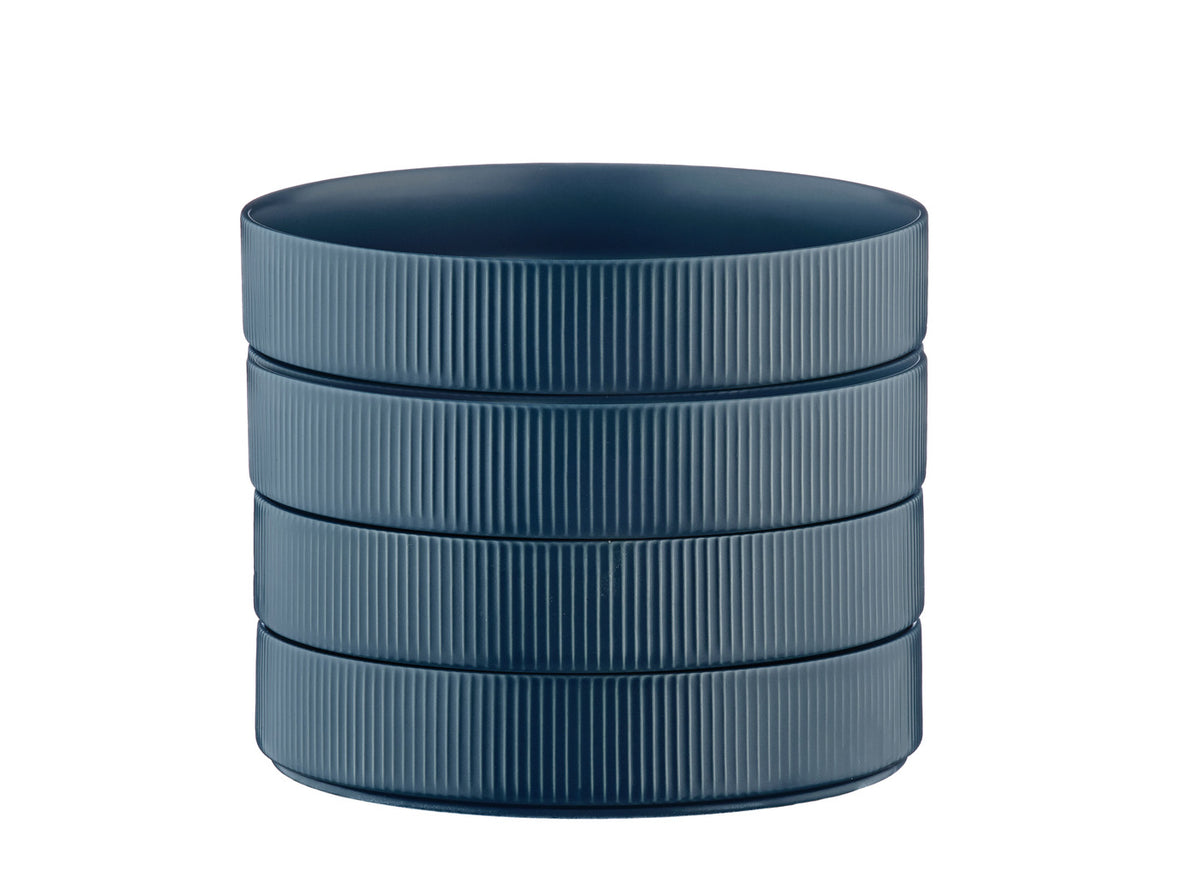 Assiette creuse SCANDI Ø21,5cm - 4 pièces - Marine