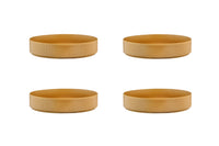 Assiette creuse SCANDI Ø21,5cm - 4 pièces - Ocre
