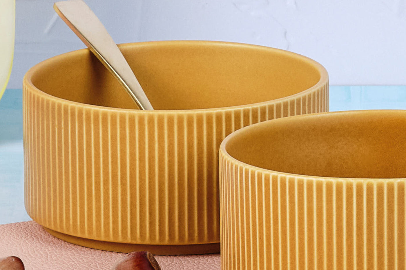 Bol SCANDI Ø12cm - 4 pièces - Ocre