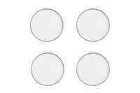 Assiette PURE Ø21,5cm - 4 pièces - Blanc Neige