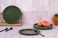 Assiette SCANDI Ø21,5cm - 4 pièces - Olive