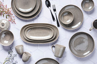 Assiette STELLAR Ø22cm - 6 pièces - Gris béton