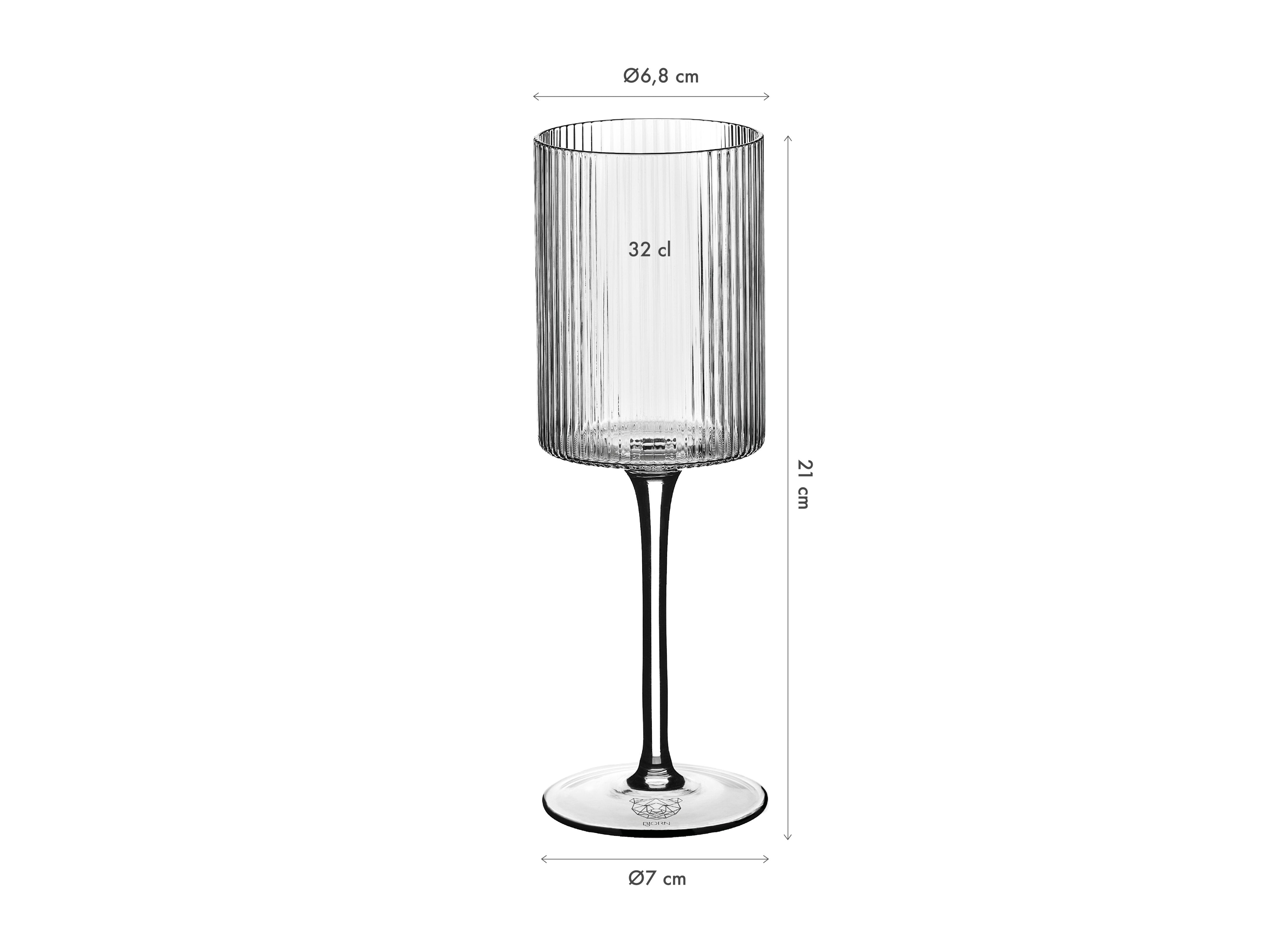 Verre à pied 32cl LINJE - 6 pièces