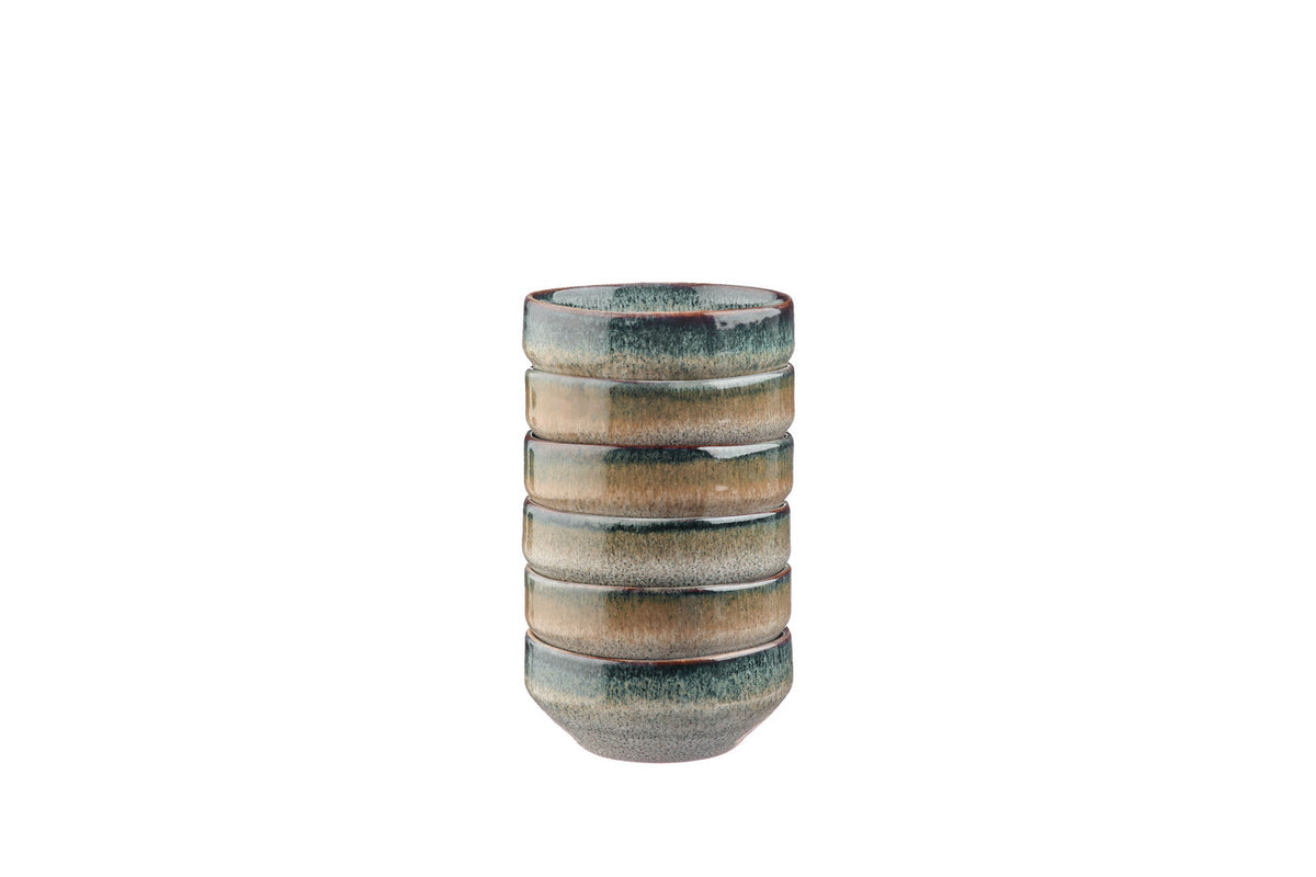 Bol GENESIS Ø8cm - 6 pièces - Terre