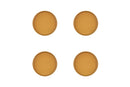 Assiette SCANDI Ø16,5cm - 4 pièces - Ocre