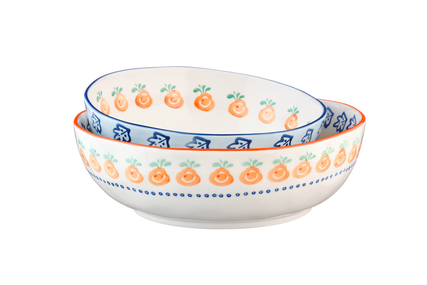 Saladier NAPOLI Ø23,5cm et Ø28cm - 2 pièces - Agrume