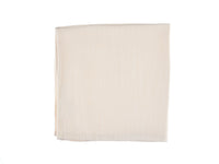 Serviette de table - 6 pièces - Lin et coton blanc crème
