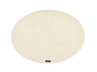 Set de table ovale - 6 pièces - Feutre recyclé beige