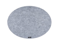 Set de table ovale - 6 pièces - Feutre recyclé gris