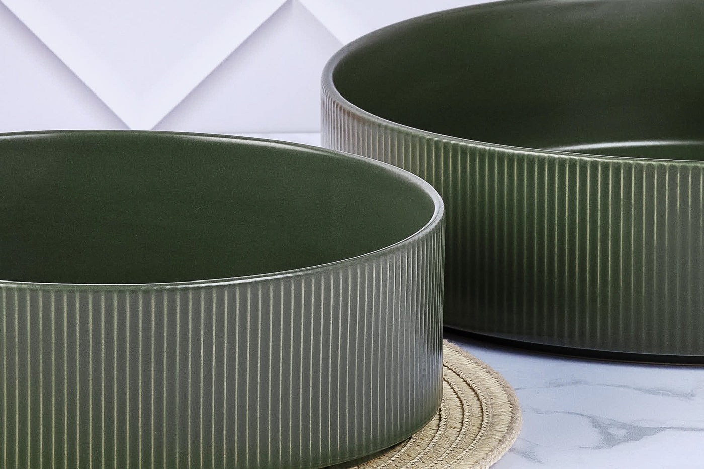 Service Les Essentiels SCANDI - 12 pièces - Olive