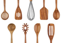 Set d'ustensiles de cuisine en bois d'acacia SKOV - 12 pièces