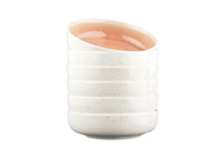Bol OXYGEN Ø17,5cm - 6 pièces - Rose poudre