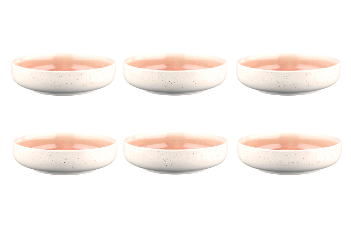 Bol OXYGEN Ø22cm - 6 pièces - Rose poudre