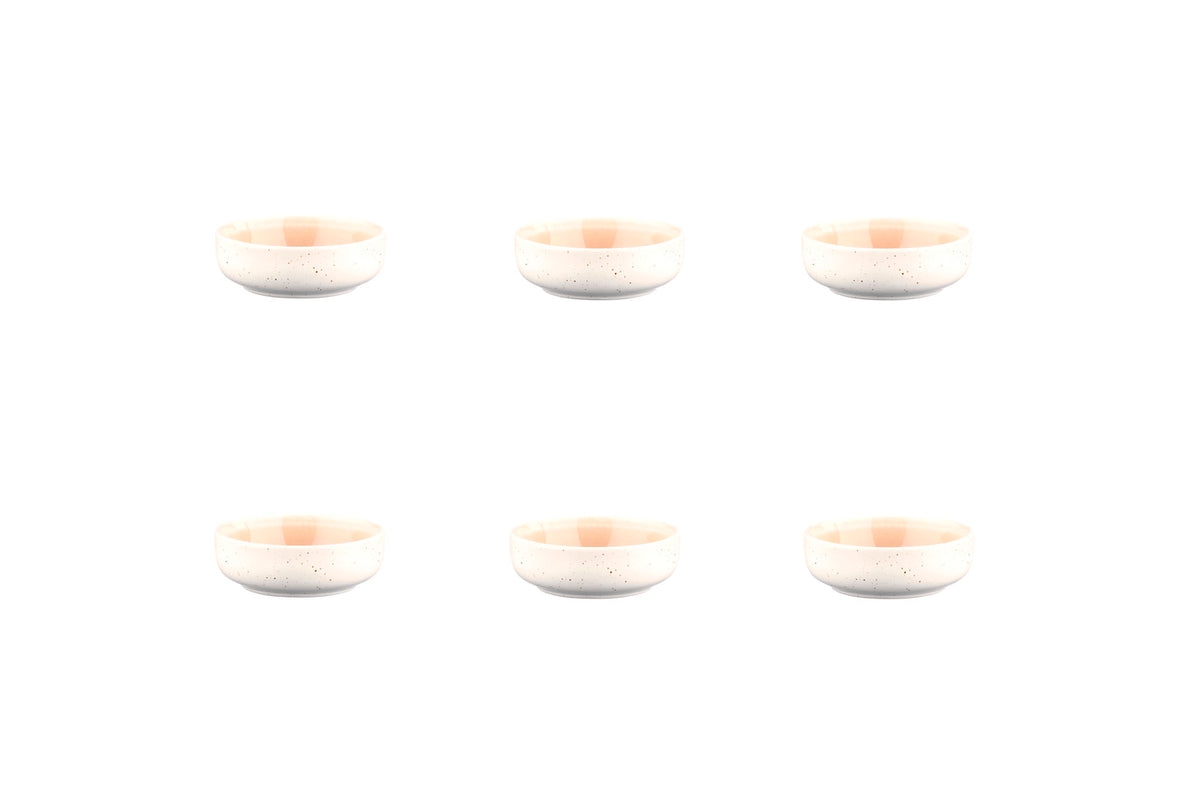 Bol OXYGEN Ø9cm - 6 pièces - Rose poudre