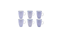 Tasse PATTERN 9cl - 6 pièces - Dark blue