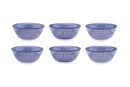 Bol PATTERN Ø15cm - 6 pièces - Dark blue
