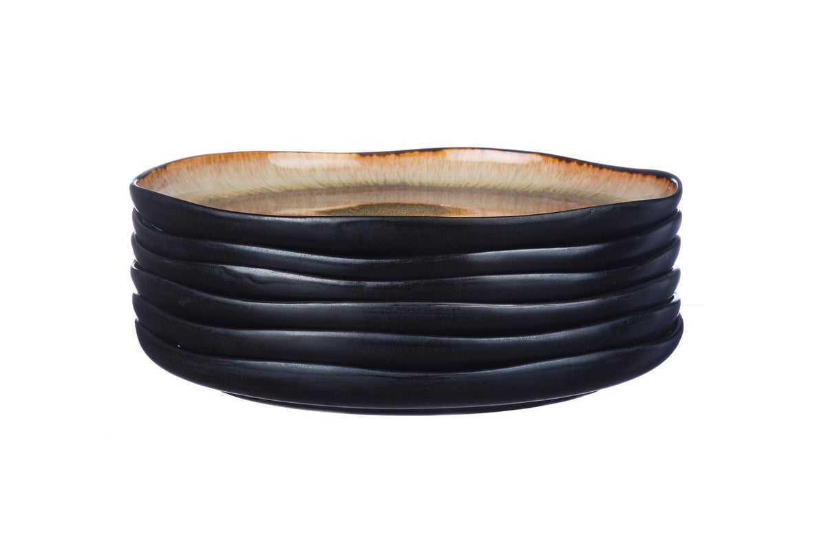 Assiette IRIS Ø26cm - 6 pièces - Marron sauvage