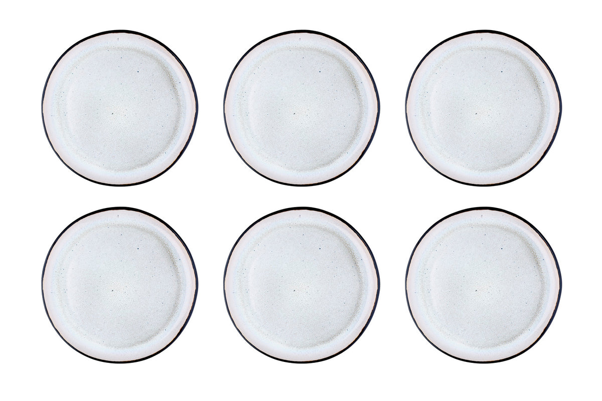 Assiette IRIS Ø26cm - 6 pièces - Blanc ivoire