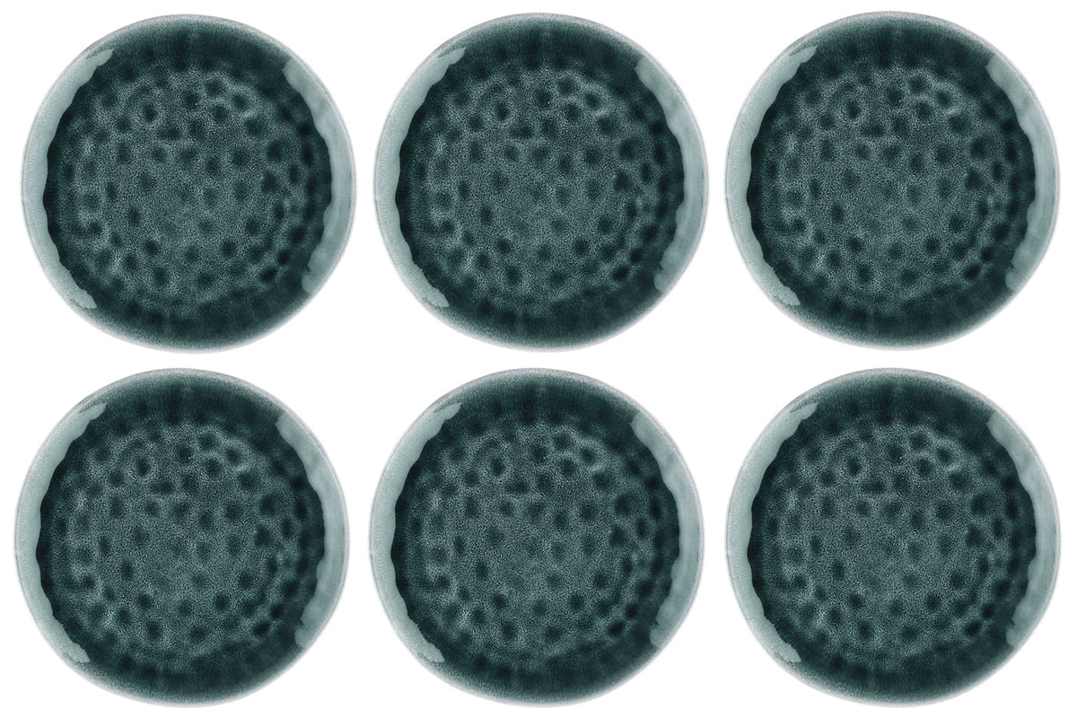 Assiette MOON Ø28,5cm - 6 pièces - Pétrole