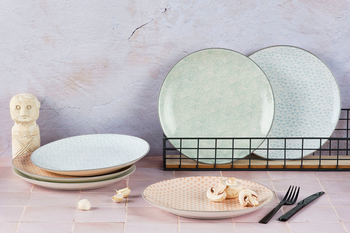 Assiette PATTERN Ø26cm - 6 pièces - Pastel