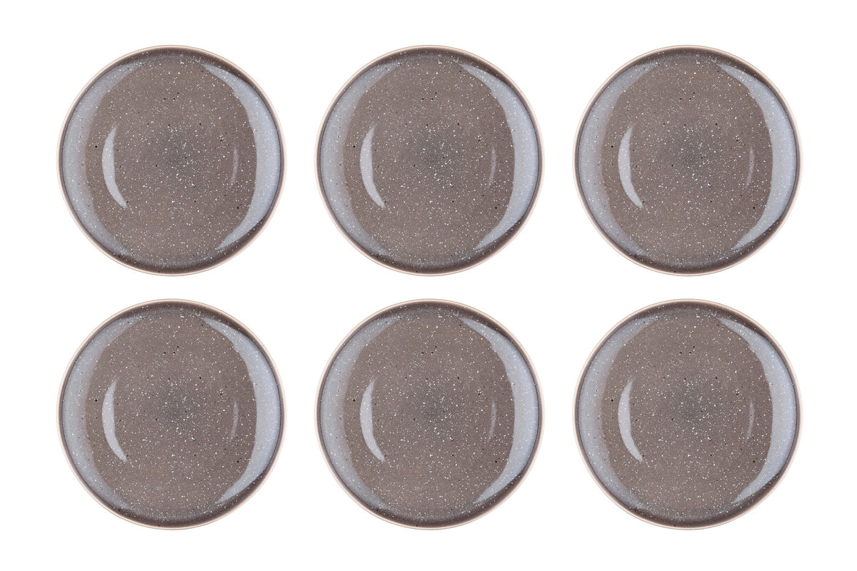 Assiette STELLAR Ø27cm - 6 pièces - Gris béton
