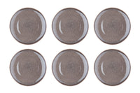Assiette STELLAR Ø27cm - 6 pièces - Gris béton