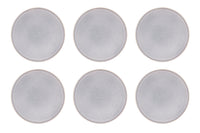 Assiette STONE Ø27,5cm - 6 pièces - Gris lune