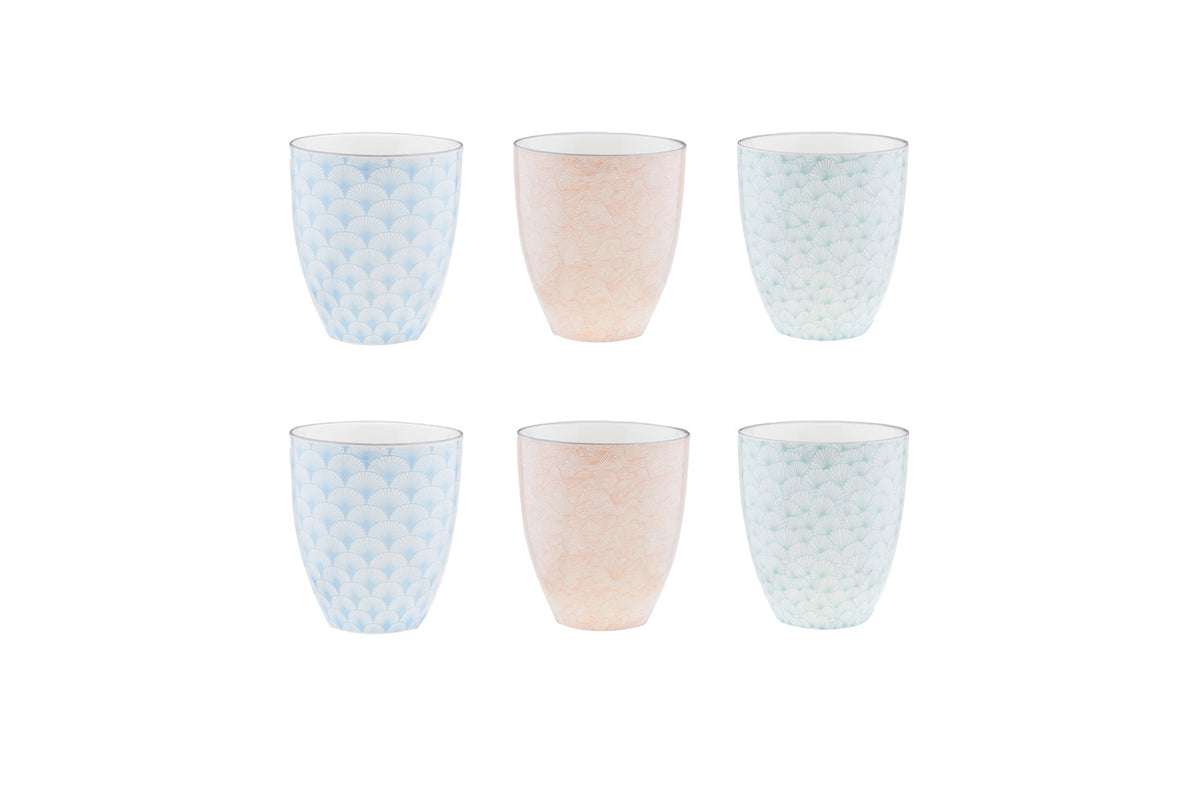 Mug PATTERN 30cl - 6 pièces - Pastel