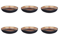 Assiette creuse IRIS Ø22,5cm - 6 pièces - Marron sauvage