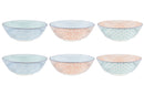 Bol PATTERN Ø21cm - 6 pièces - Pastel
