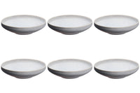 Assiette creuse STONE Ø20cm - 6 pièces - Gris lune