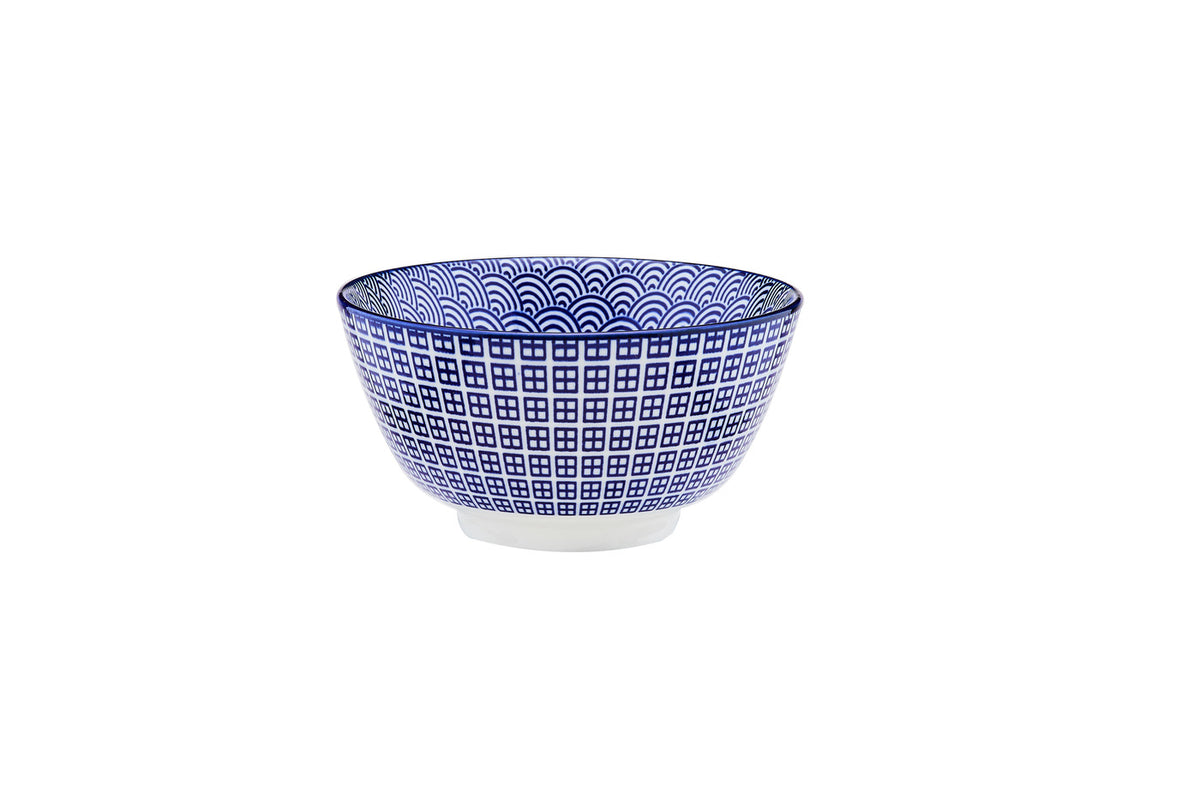 Bol PATTERN Ø12cm - 6 pièces - Dark blue