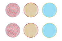 Assiette PATTERN Ø21cm - 6 pièces - Color