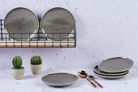 Assiette STELLAR Ø22cm - 6 pièces - Gris béton