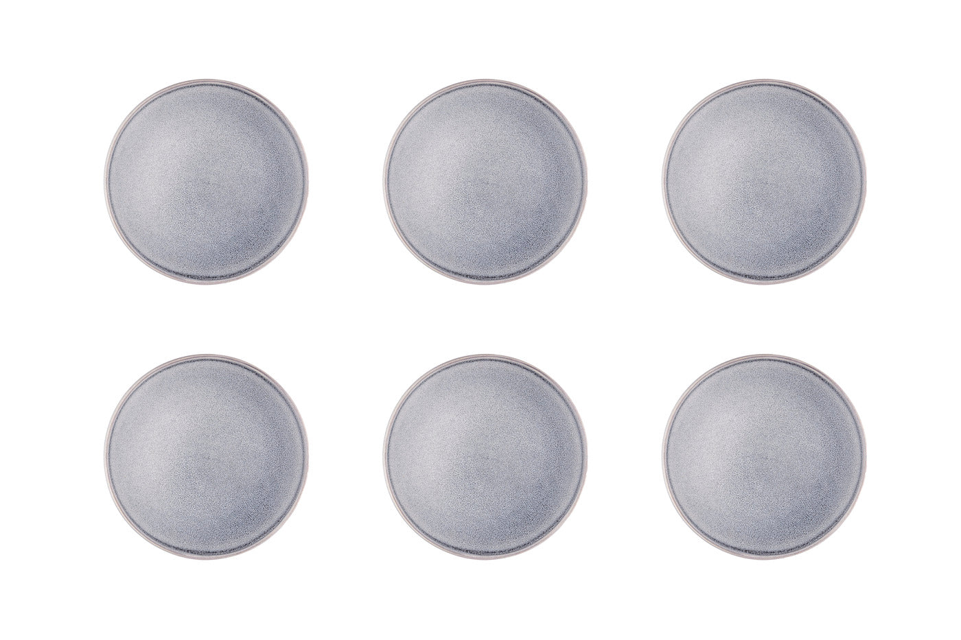 Assiette STONE Ø19cm - 6 pièces - Gris lune