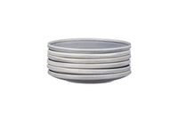 Assiette STONE Ø19cm - 6 pièces - Gris lune