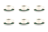 Tasse 20cl et soucoupe Ø15cm OXYGEN - 12 pièces - Vert de gris