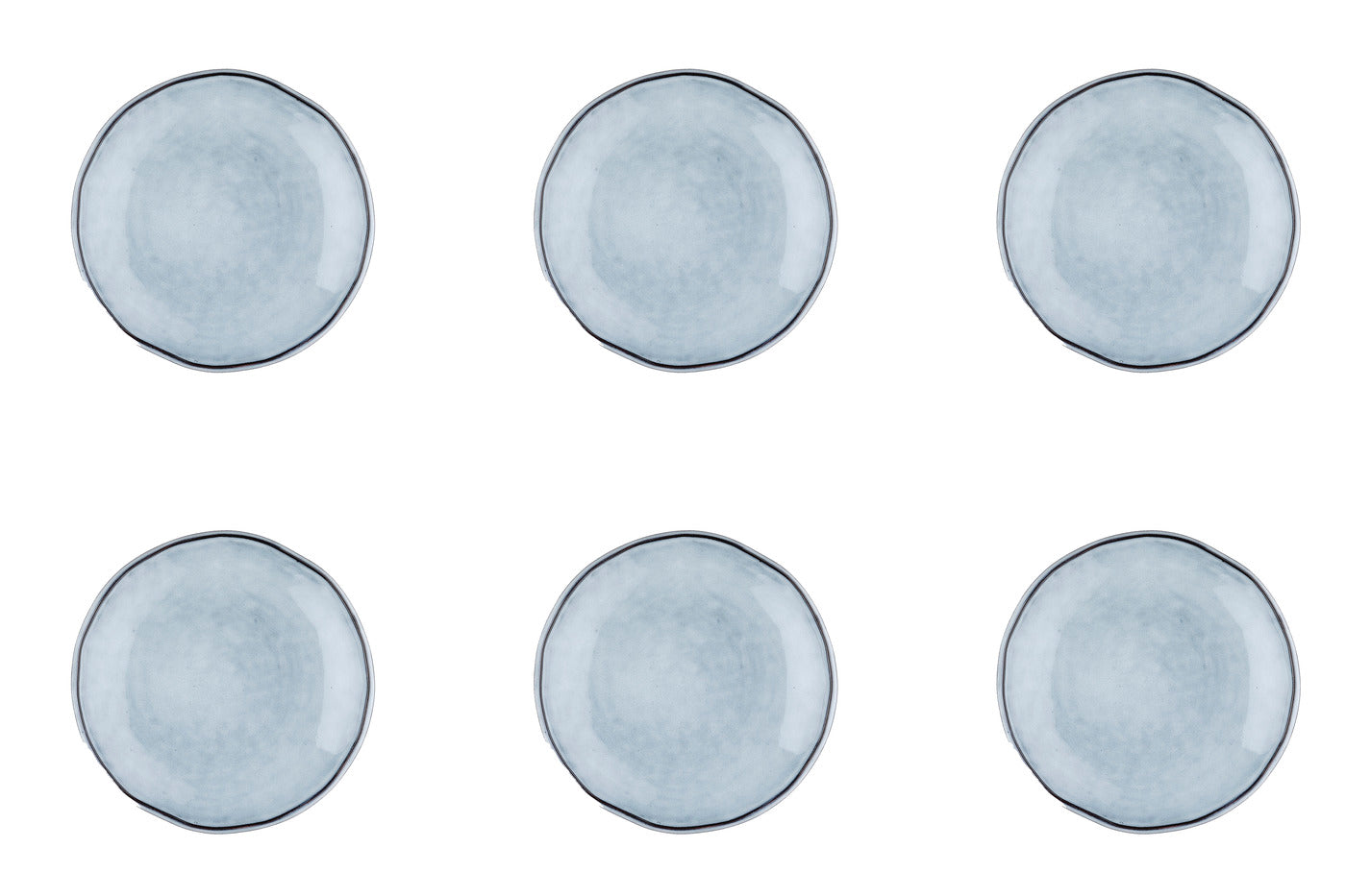 Assiette CLOUD Ø16cm - 6 pièces - Gris orage