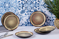 Assiette IRIS Ø16cm - 6 pièces - Marron sauvage