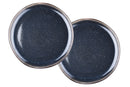 Plateau de service IRIS Ø32cm - 2 pièces - Bleu nuit