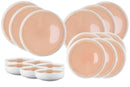 Service Les Essentiels OXYGEN - 18 pièces - Rose poudre